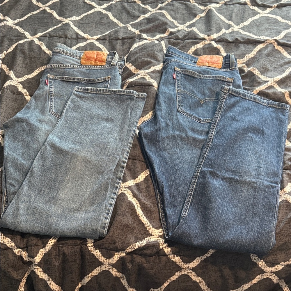 Levi's Blue Straight-Leg Jeans